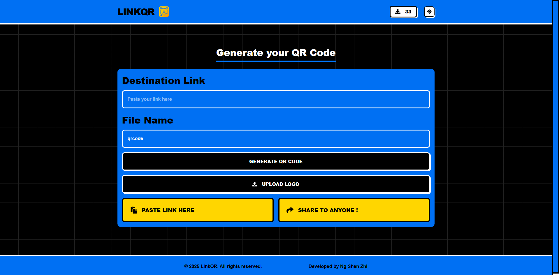 LinkQR screenshot